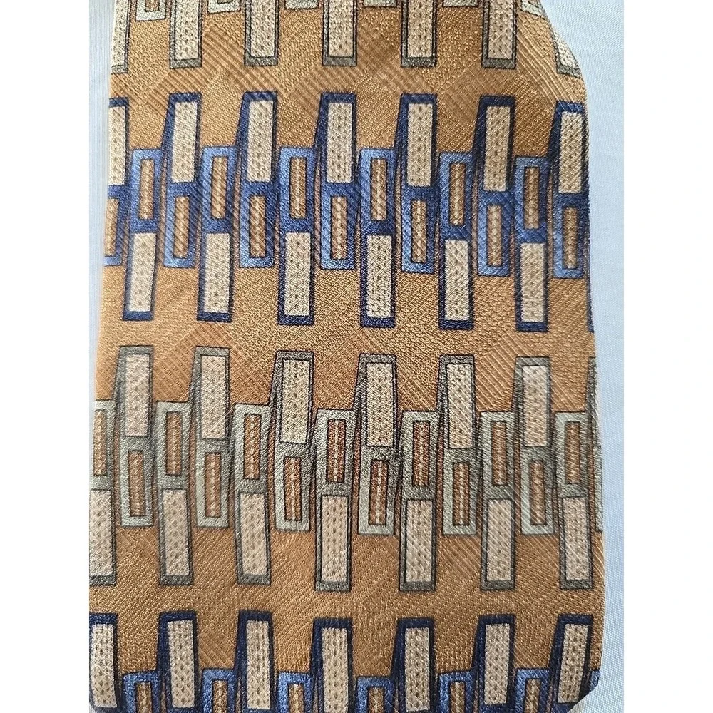 Vintage Kenneth Cole Reaction Silk Tie Lot of 3 Blue Green Tan‎ Men's